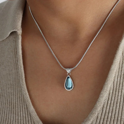 Azure Elegance Pendant Necklace