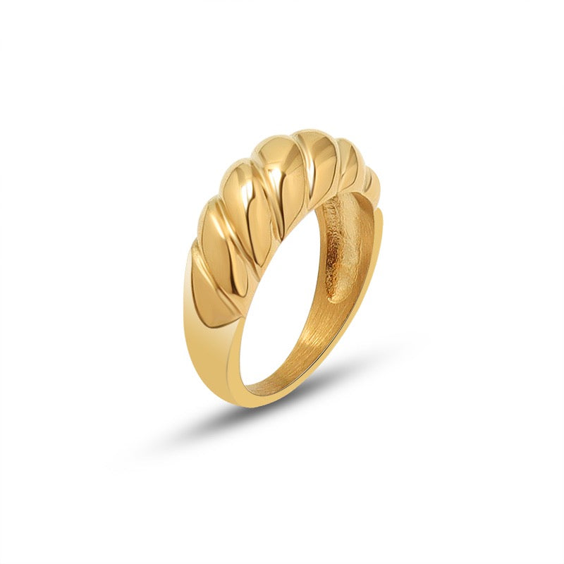 Gilded Current 18K Gold Plated Stainless Steel