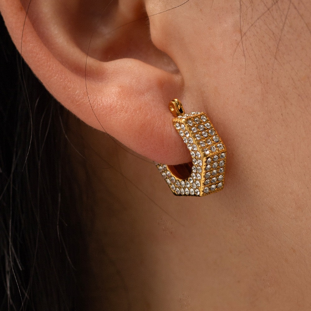 Allure White Diamond Earrings