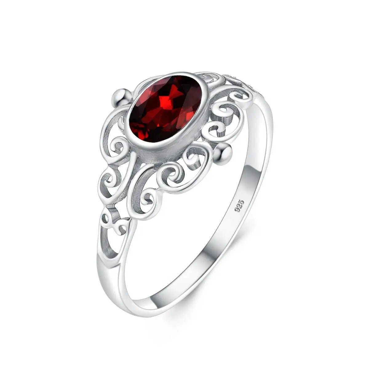 Garnet Grace Ring