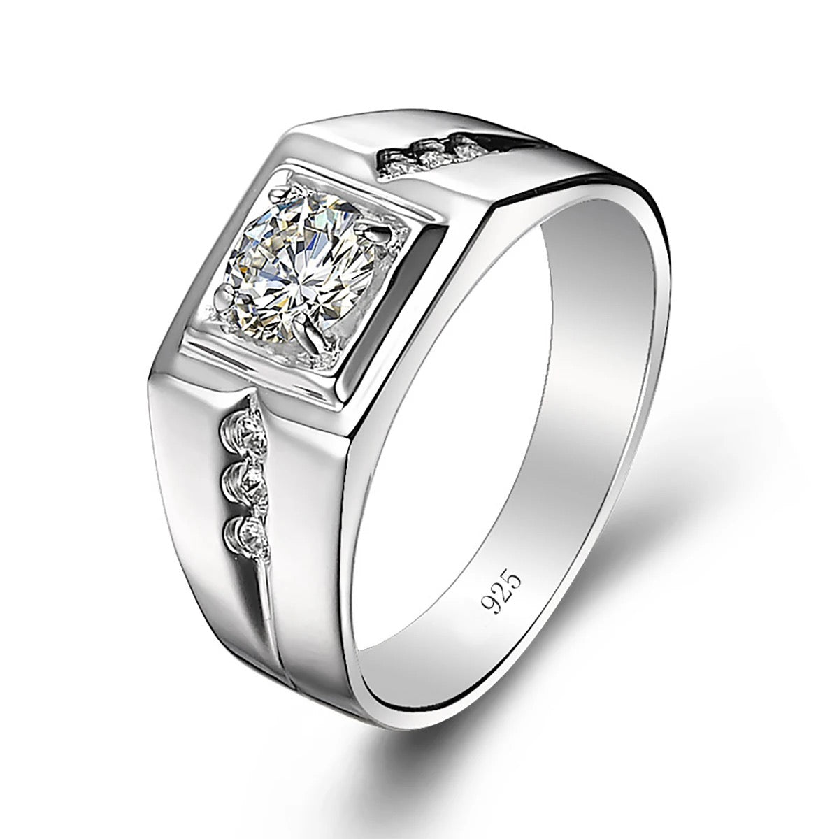 Moissanite Majesty Men’s Ring