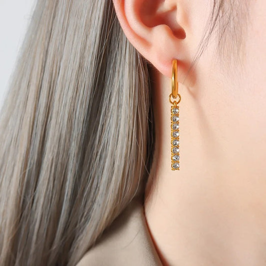 Parisian Sparkle Tassel Earrings