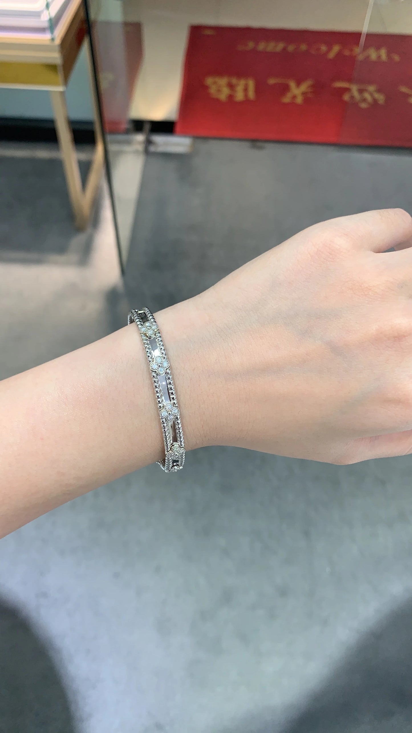 Graceful Gleam Silver Bracelet