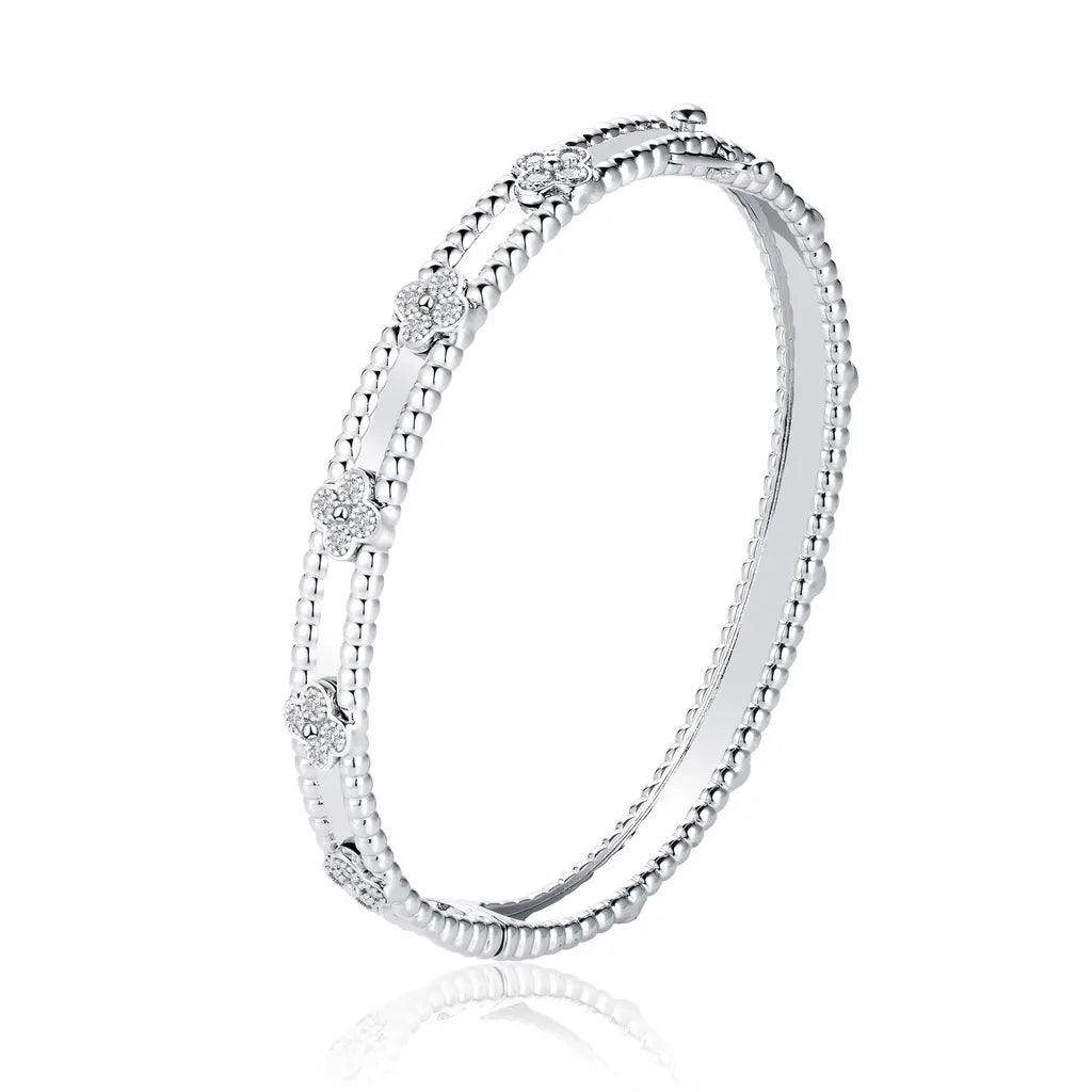 Graceful Gleam Silver Bracelet